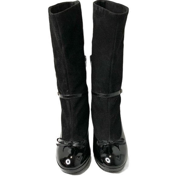 MARC by MARC JACOBS Leather/Suede Slouch Boots 39 - Picture 2 of 9